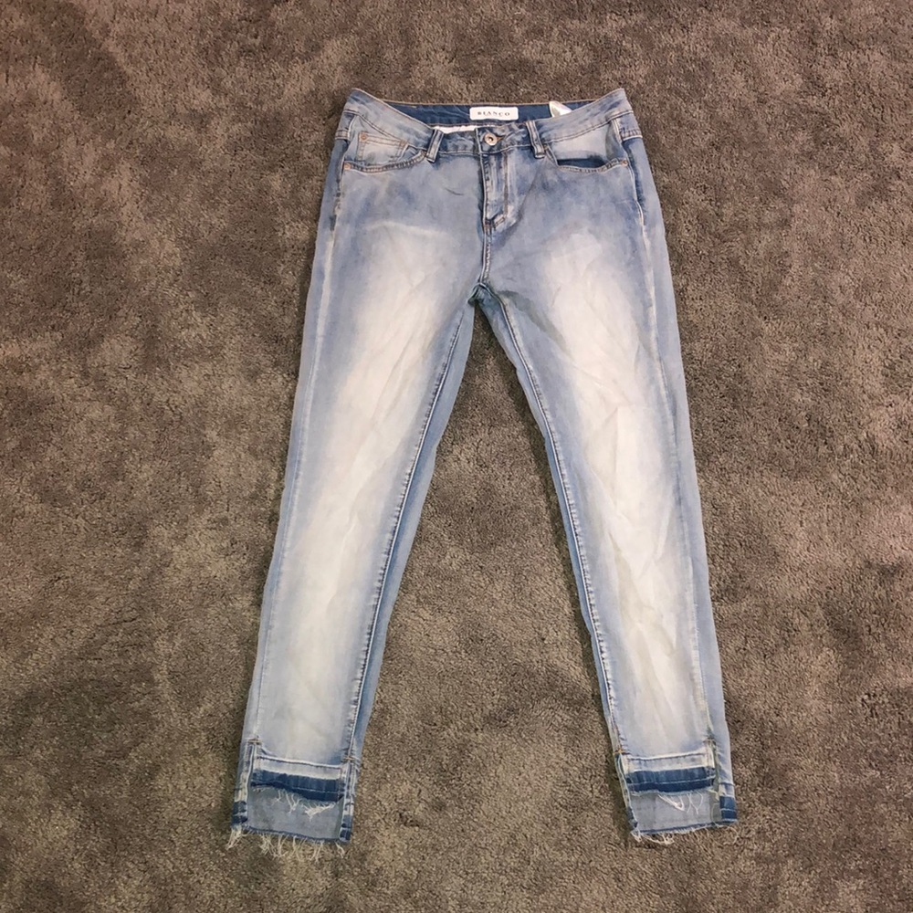 Designer Bianco denim jeans